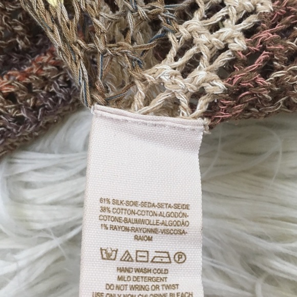 🎉SOLD🎉Free People Phoenix Silk Crochet Sweater - Picture 6 of 8